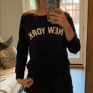 j crew NY crew neck sweatshirt